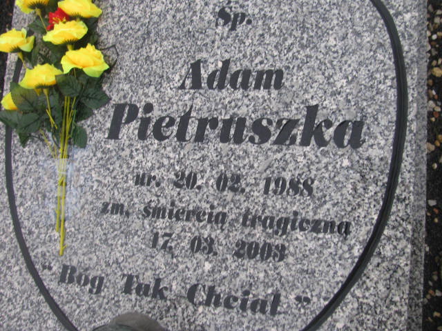 Adam Pietruszka 1988 Lubań Gmina - Grobonet - Wyszukiwarka osób pochowanych