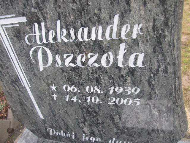 Grób Aleksander Pszczoła