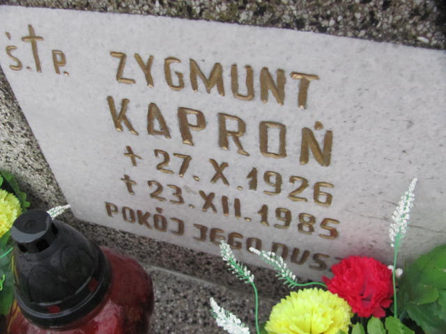 Zygmunt Kaproń 1926 Lubań Gmina - Grobonet - Wyszukiwarka osób pochowanych