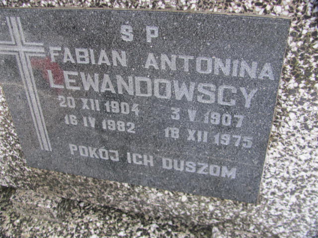 Antonina Lewandowska 1907 Lubań Gmina - Grobonet - Wyszukiwarka osób pochowanych
