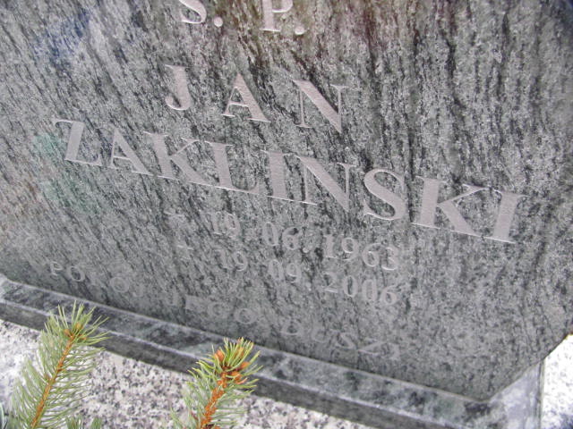 Grób Jan Zakliński
