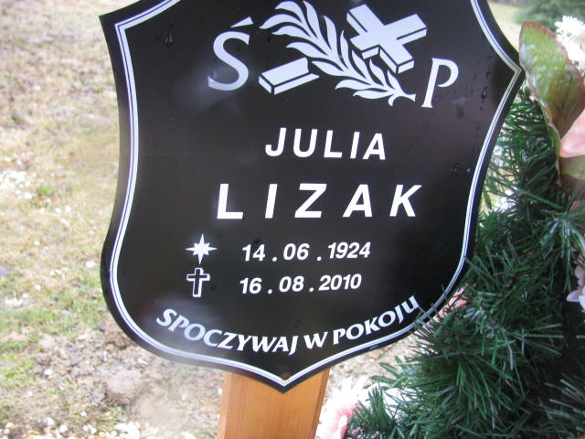 Julia Lizak 1924 Lubań Gmina - Grobonet - Wyszukiwarka osób pochowanych