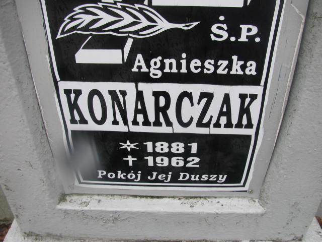 Agnieszka Konarczak 1881 Lubań Gmina - Grobonet - Wyszukiwarka osób pochowanych